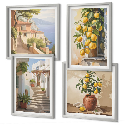 Pripravljena stenska galerija Limonske ulice, pogled na morje