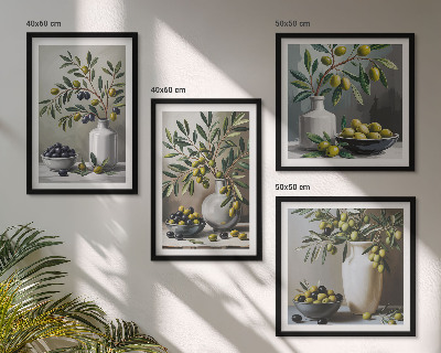 Pripravljena stenska galerija Olive v keramični sivi barvi