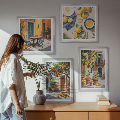 Pripravljena stenska galerija Agrumi v sončnem vrtu