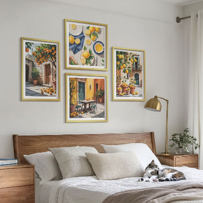 Pripravljena stenska galerija Agrumi v sončnem vrtu