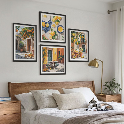 Pripravljena stenska galerija Agrumi v sončnem vrtu