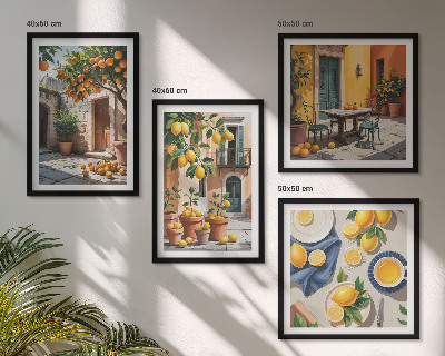Pripravljena stenska galerija Agrumi v sončnem vrtu