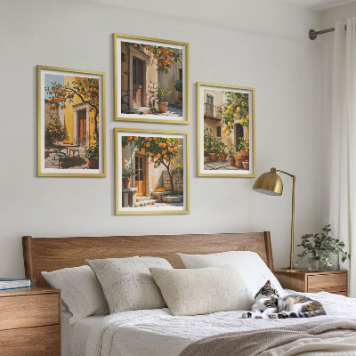 Set 4 slik v okvirju Agrumi na soncu