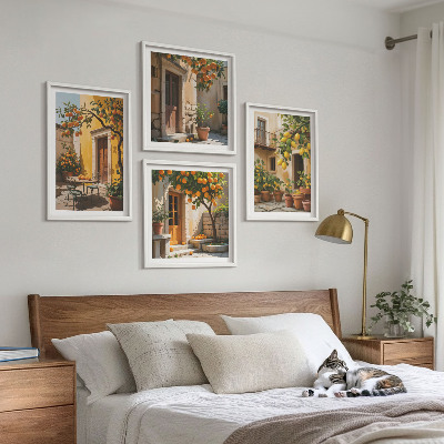 Set 4 slik v okvirju Agrumi na soncu