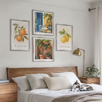 Pripravljena stenska galerija Amalfijske limone in pomaranče