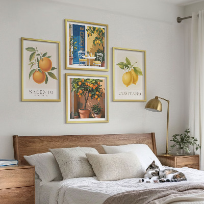 Pripravljena stenska galerija Amalfijske limone in pomaranče
