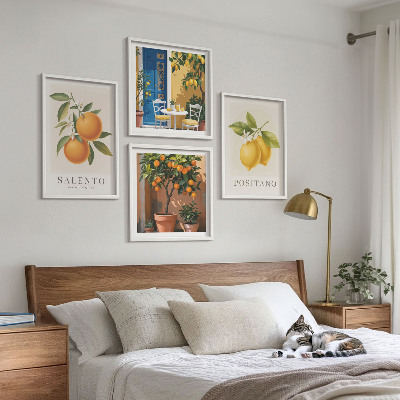 Pripravljena stenska galerija Amalfijske limone in pomaranče