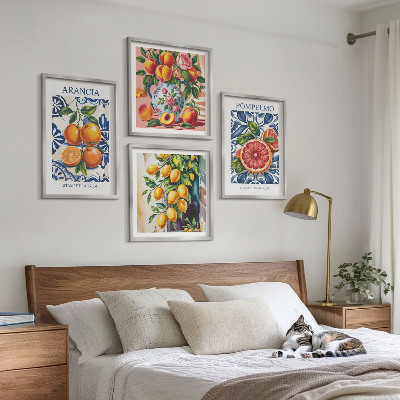 Pripravljena stenska galerija Italijanski modni plakati citrusov