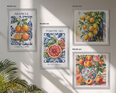 Pripravljena stenska galerija Italijanski modni plakati citrusov