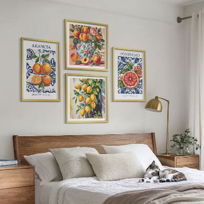 Pripravljena stenska galerija Italijanski modni plakati citrusov