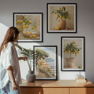 Pripravljena stenska galerija Limonovci v lončkih
