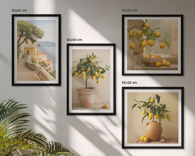 Pripravljena stenska galerija Limonovci v lončkih