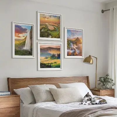 Komplet slik Italijanski sončni zahod nad zofo komplet slik za nad zofo