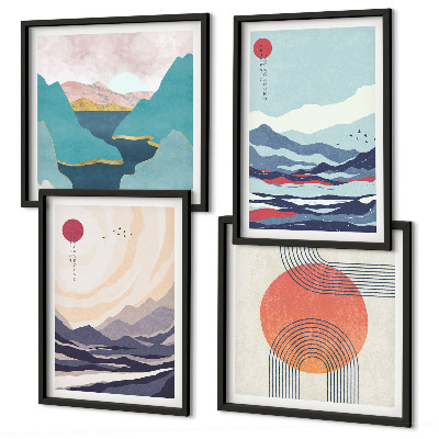 Komplet slik nad zofo Japonske gorske pokrajine