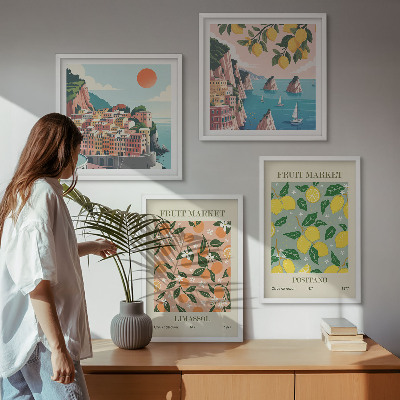 Pripravljena stenska galerija Agrumi italijanskih tropov