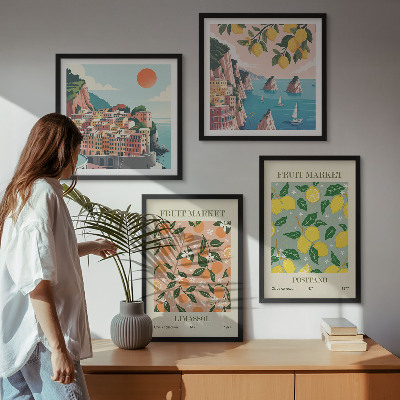 Pripravljena stenska galerija Agrumi italijanskih tropov