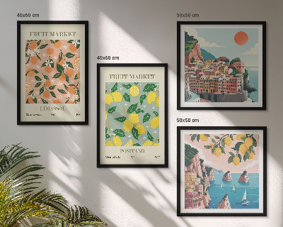 Pripravljena stenska galerija Agrumi italijanskih tropov