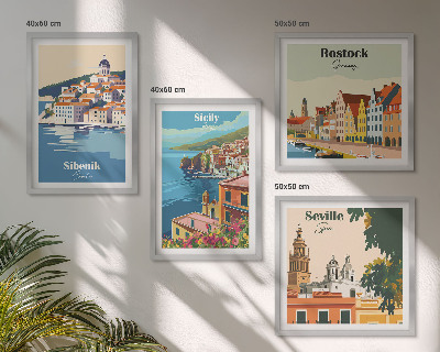 Pripravljena stenska galerija Pokrajine evropskih mest