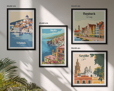 Pripravljena stenska galerija Pokrajine evropskih mest