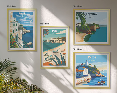 Set 4 slik v okvirju Turistične obmorske pokrajine