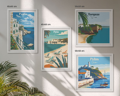 Set 4 slik v okvirju Turistične obmorske pokrajine