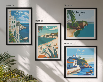 Set 4 slik v okvirju Turistične obmorske pokrajine