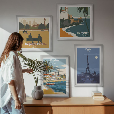 Pripravljena stenska galerija Arhitektura obalnih mest