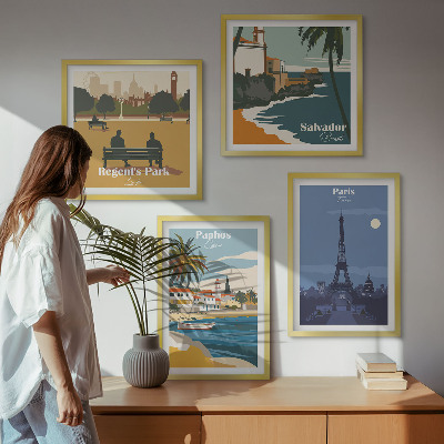 Pripravljena stenska galerija Arhitektura obalnih mest