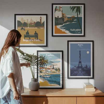 Pripravljena stenska galerija Arhitektura obalnih mest