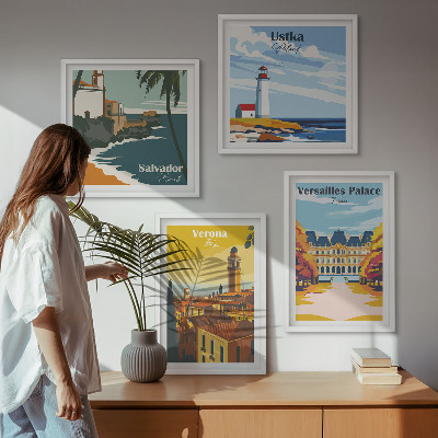 Pripravljena stenska galerija Razgledi na znane kraje ob morju