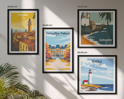 Pripravljena stenska galerija Razgledi na znane kraje ob morju
