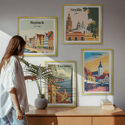 Pripravljena stenska galerija Arhitektura obalnih mest