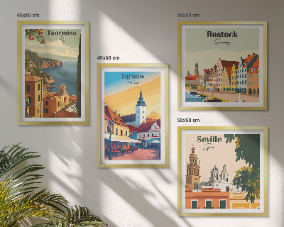 Pripravljena stenska galerija Arhitektura obalnih mest