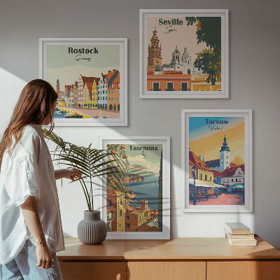 Pripravljena stenska galerija Arhitektura obalnih mest