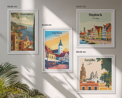 Pripravljena stenska galerija Arhitektura obalnih mest
