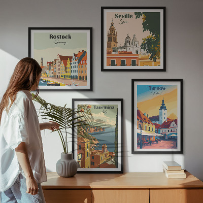 Pripravljena stenska galerija Arhitektura obalnih mest