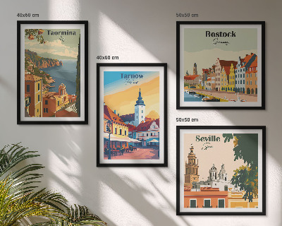 Pripravljena stenska galerija Arhitektura obalnih mest