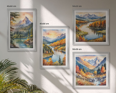 Komplet slik nad zofo Gorske pokrajine z reko