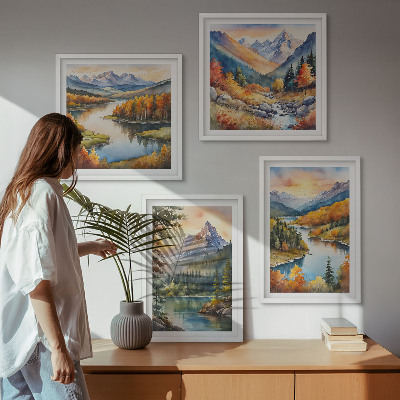 Komplet slik nad zofo Gorske pokrajine z reko