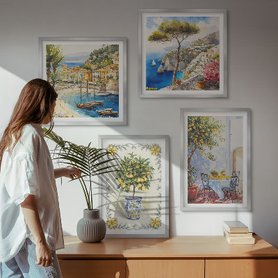 Pripravljena stenska galerija Pogled na morje limonovcev