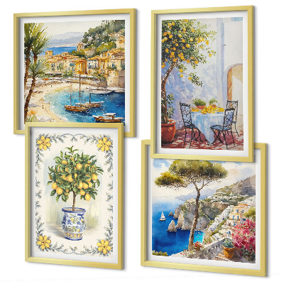 Pripravljena stenska galerija Pogled na morje limonovcev