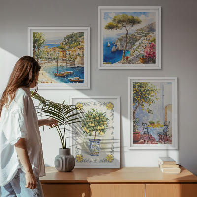Pripravljena stenska galerija Pogled na morje limonovcev