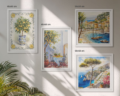 Pripravljena stenska galerija Pogled na morje limonovcev
