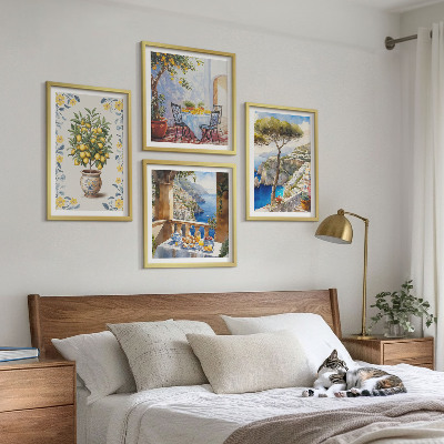 Pripravljena stenska galerija Slike morskega limoninega drevesa