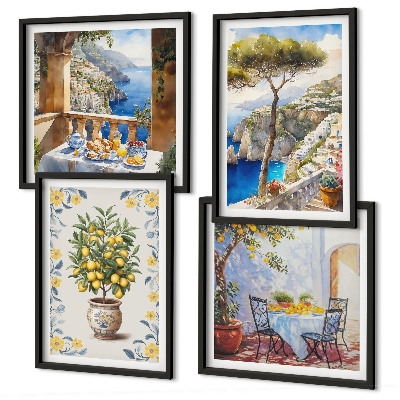 Pripravljena stenska galerija Slike morskega limoninega drevesa