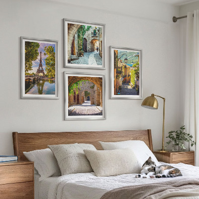 Pripravljena stenska galerija Arhitektura Eifflovih ulic