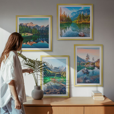 Komplet slik nad zofo Narava gorskih jezer