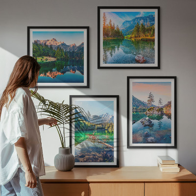 Komplet slik nad zofo Narava gorskih jezer