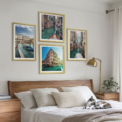 Set 4 slik v okvirju Arhitektura beneških kanalov