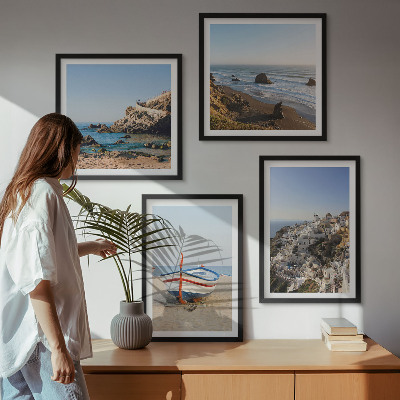 Pripravljena stenska galerija Razgledi na Grčijo, Lodž, hiše